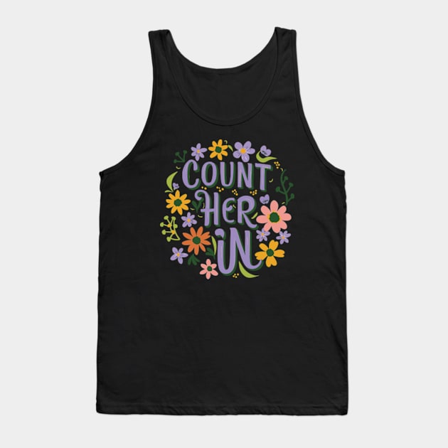 Count Her Inspire Inclusion Women's International Day 2024 Tank Top by AimArtStudio